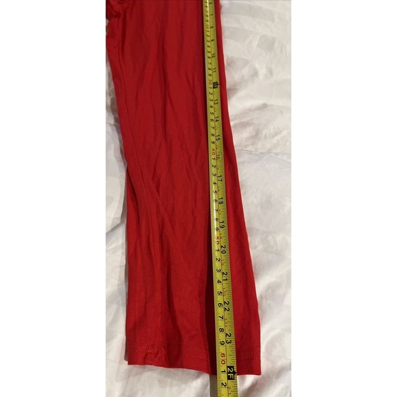 Women’s Blouse 2X Long Sleeve Boho Button Up Flowy Tunic Blouse Red Rayon - Picture 11 of 11